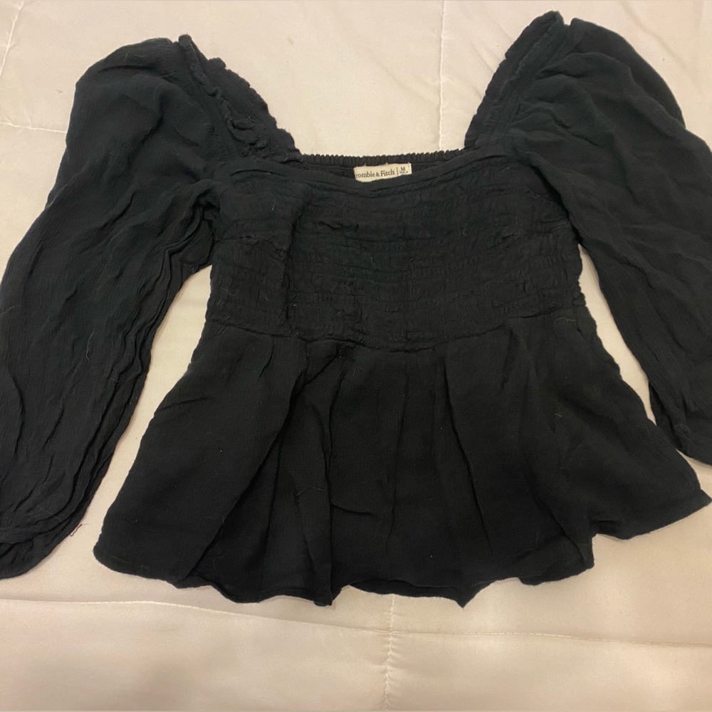 Off the shoulder/sits on the shoulders flare out blouse